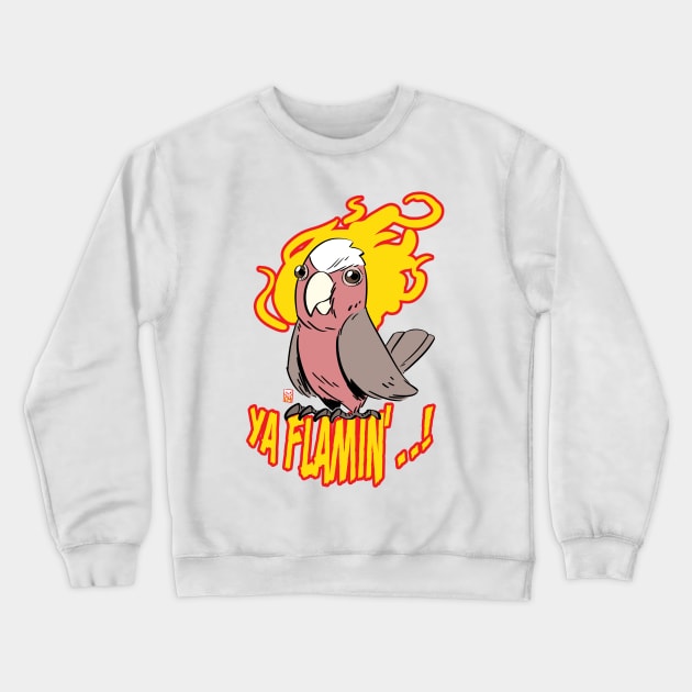 Ya Flamin'...! Crewneck Sweatshirt by Mason Comics